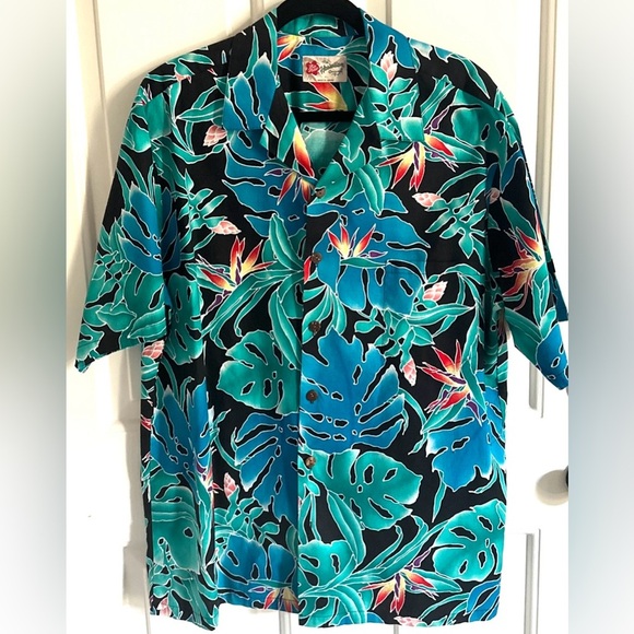 The Hawaiian Original Men's Button Up Shirt Size XL Short Sleeve 100% Cotton - Picture 1 of 6